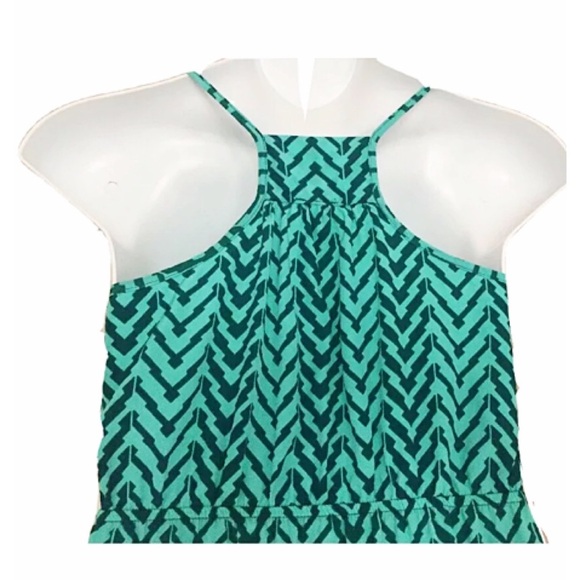 FRANCESCA' S Sz M Green Racer Back Dress - Picture 4 of 6